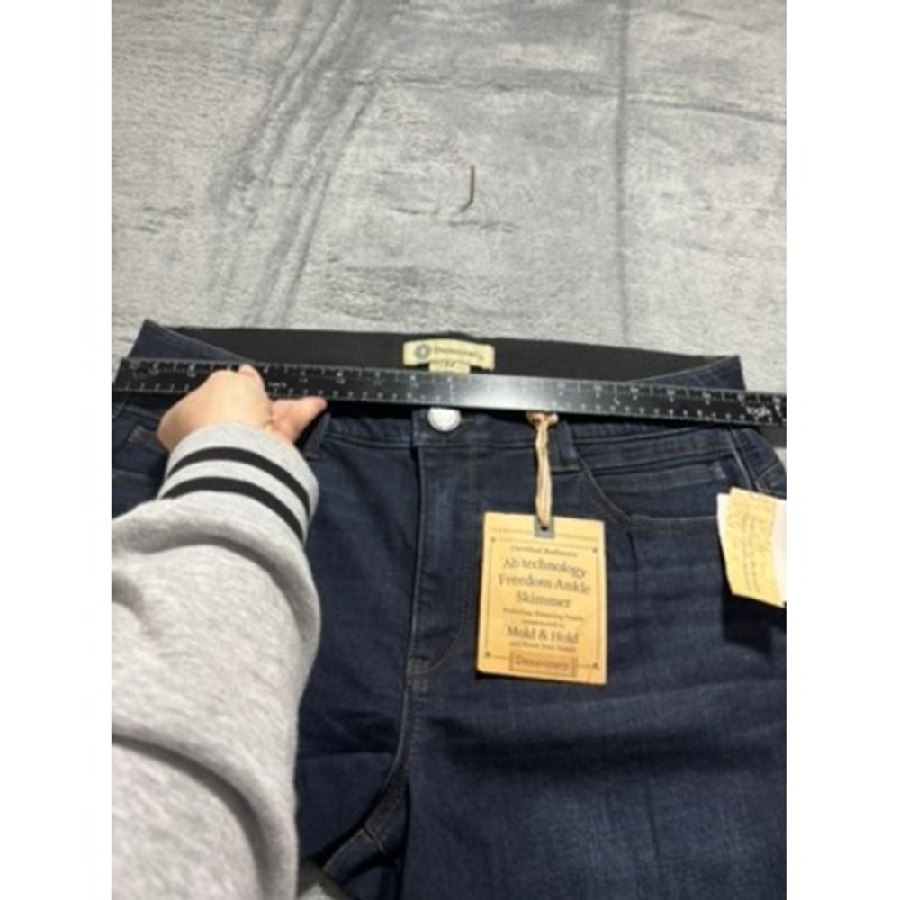 Democracy Ab Technology Freedom Ankle Skimmer Jeans Indigo Blue Womens 14 NEW - Picture 7 of 12